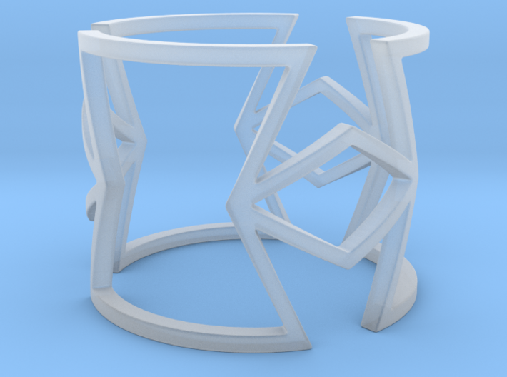 Other shapes and rhombus Ring Size 11 3d printed