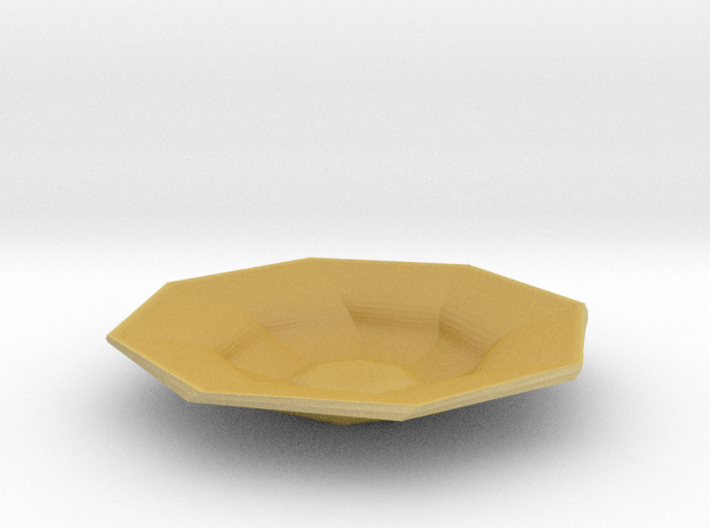 Sharp edges plate 3d printed