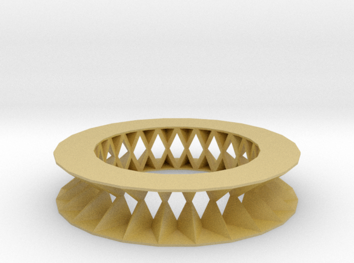 Rhombus pattern bracelet 3d printed