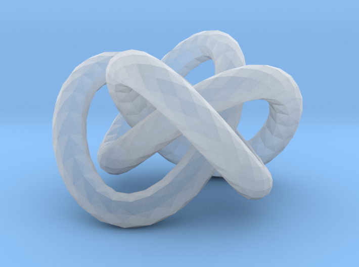 Triple Faceted Torus Knot 3d printed