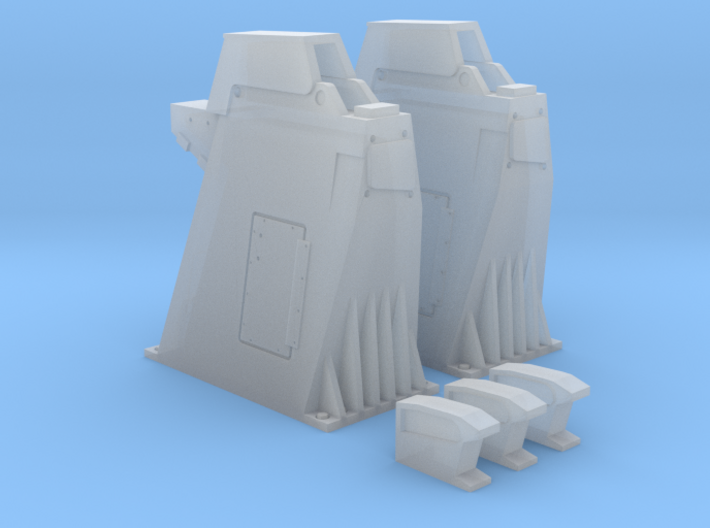 1/144 - Holddown Arms LC-34 (2x closed doors) 3d printed