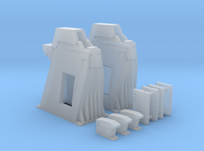 1/144 - Holddown Arms LC-34 (2x opened doors) 3d printed