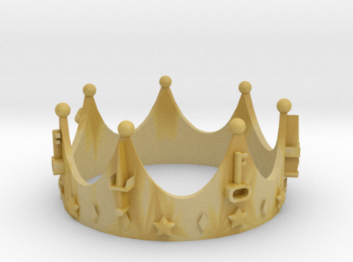 Geekings Crown 3d printed