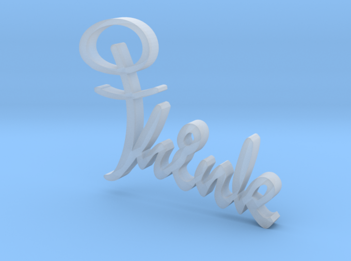 Think Cross - Sign 3d printed