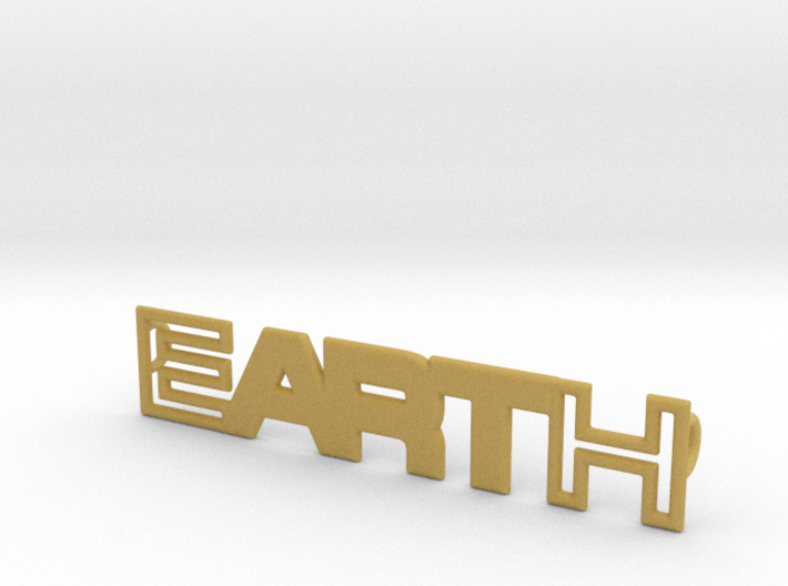 Earth - Art Pendant - 30mm 3d printed