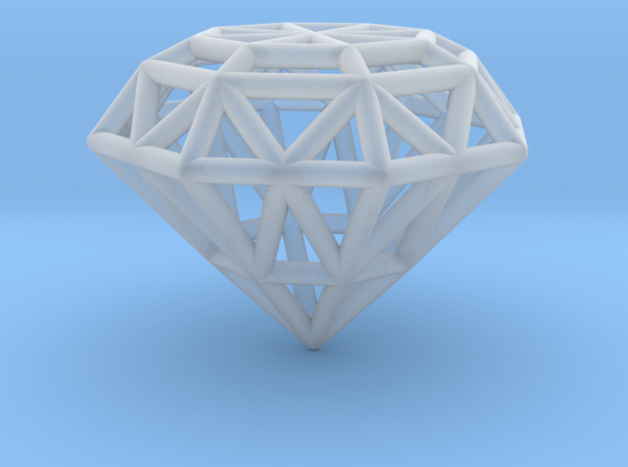 Rounded Diamond Lattice 3d printed