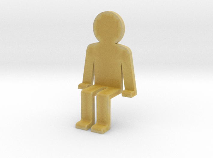 Person sitting 3d printed