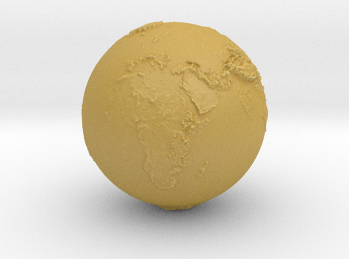 Earth Relief 3d printed