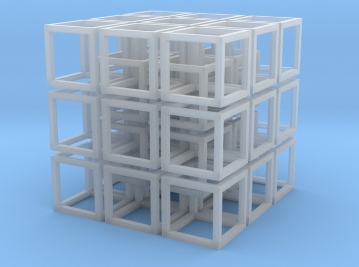 Interlocked Cubes - 3D Printed - SLS Technology 3d printed