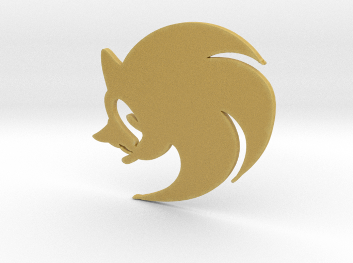 3D Sonic the Hedgehog Logo 3d printed