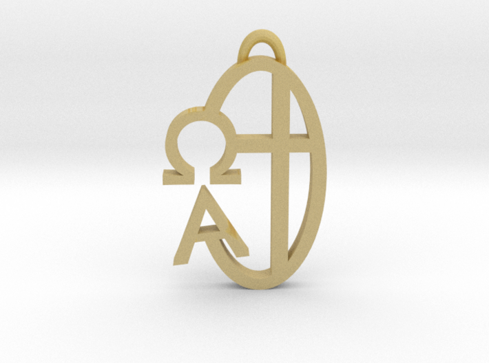 Alpha Omega - Pendant 3d printed