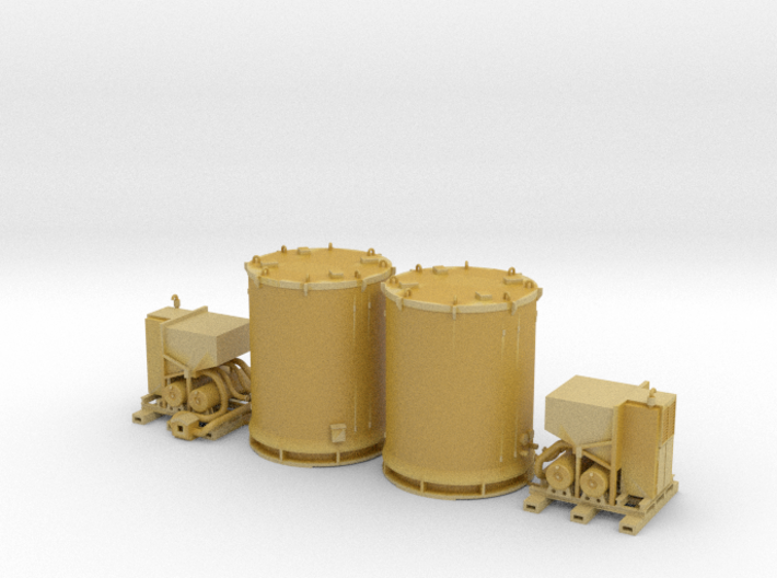 N scale 1/160 Titan Rocket container & A/C unit x2 3d printed 