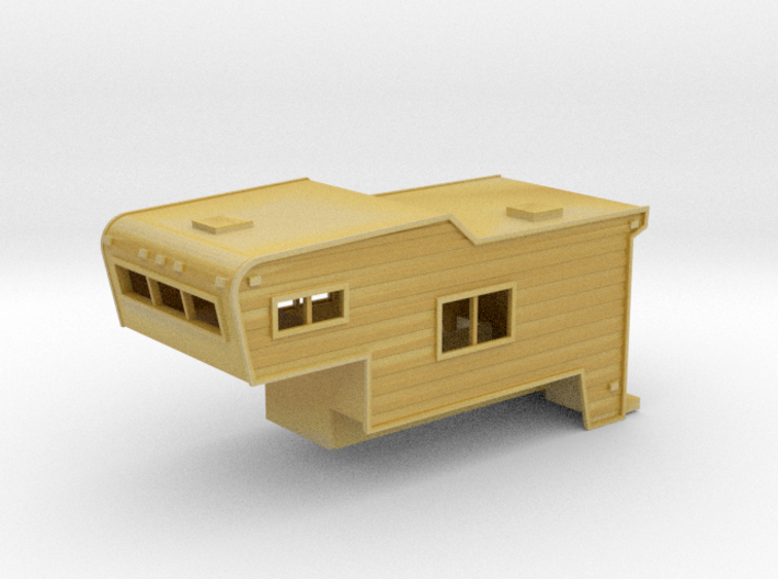 HO-Scale (1/87) Slide-in Camper 3d printed