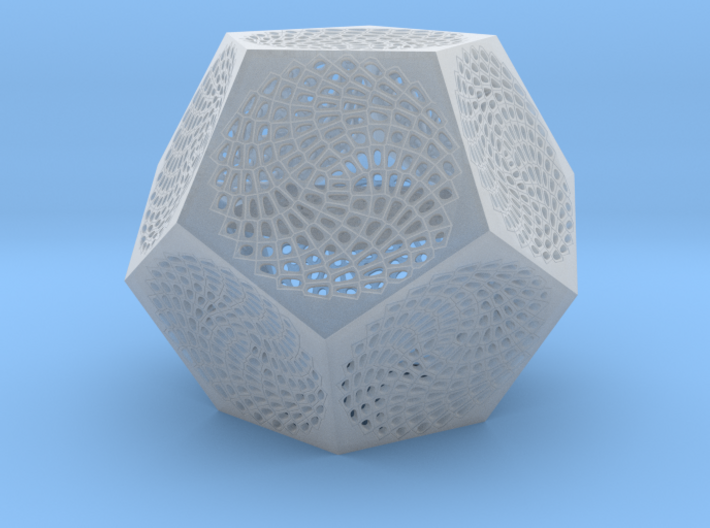 Voronoi Dodecahedron Lampshade ~ 120mm tall 3d printed