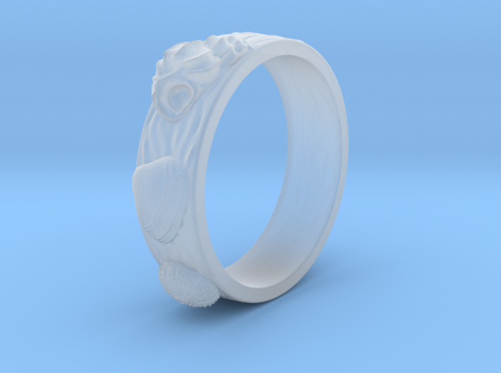 Urchin Ring 1 - US-Size 2 1/2 (13.61 mm) 3d printed