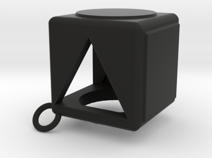 Shape Sorter Box Cube Pendant Keyring 3d printed