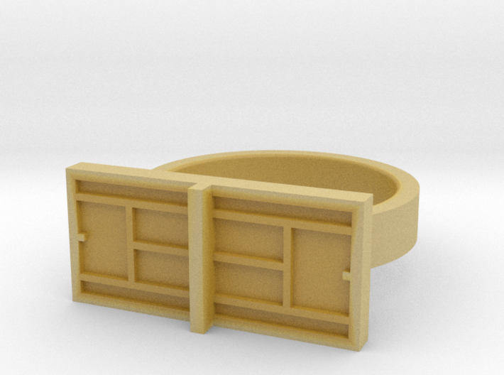 Court Ring 3d printed
