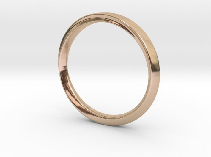 Mobius Ring with Groove Size US 3.75 3d printed