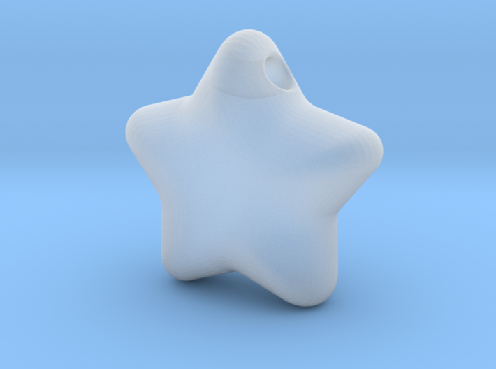 Cute candy STAR (with hole) 3d printed