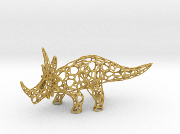 Styracosaurus Voronoi Wireframe 3d printed