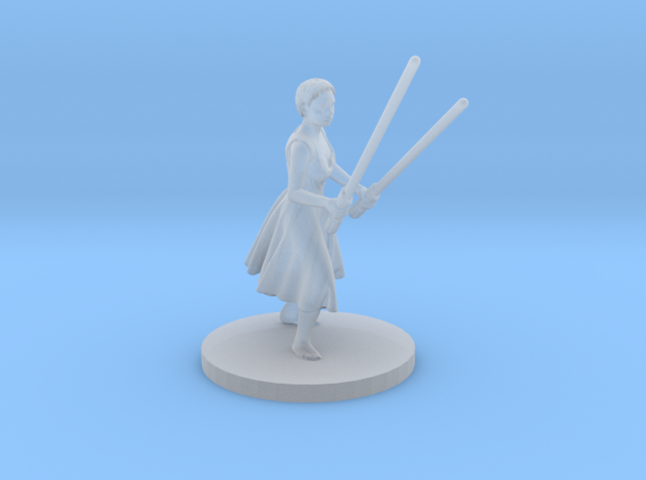 Irina with two lightsabers 3d printed