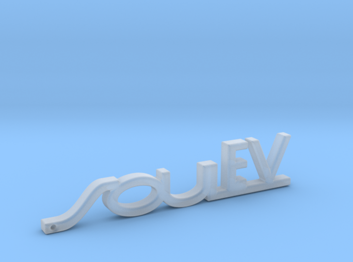 Kia Soul EV Keychain 3d printed