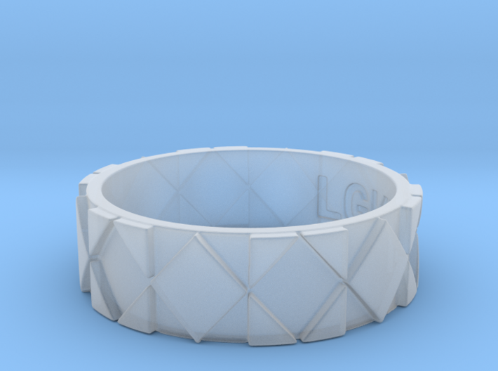 Futuristic Rhombus Ring Size 11 3d printed