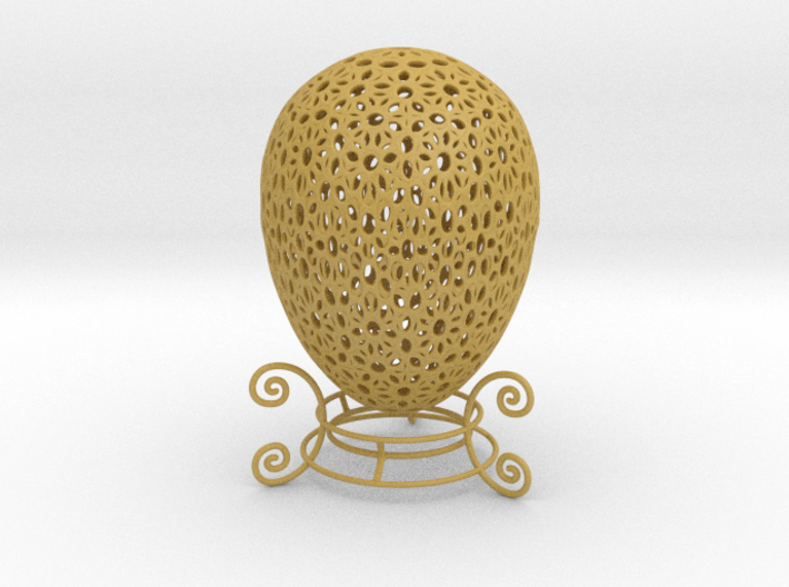 Beautiful Mini Ornamental Egg (4cm Tall) w/ stand  3d printed 