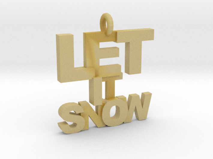 Let It Snow 3d printed
