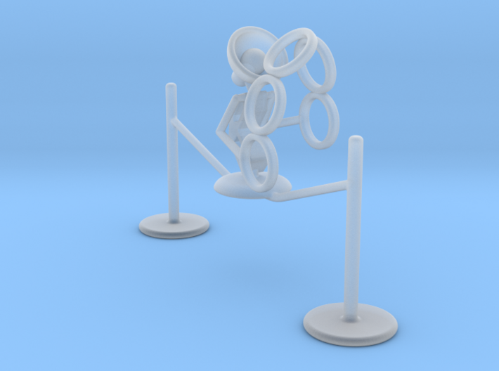 Lala &quot;Walking in rope &amp; throwing rings&quot; - DeskToys 3d printed