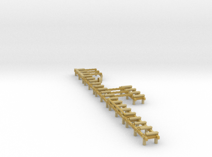 HO Roller Tables with Transfer Beams 3d printed