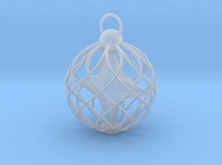 Star Cage Bauble 3d printed