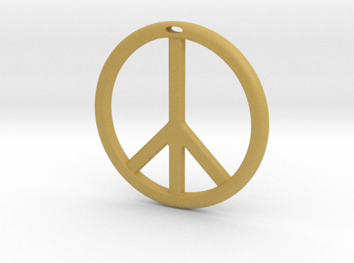 Peace Symbol 3d printed