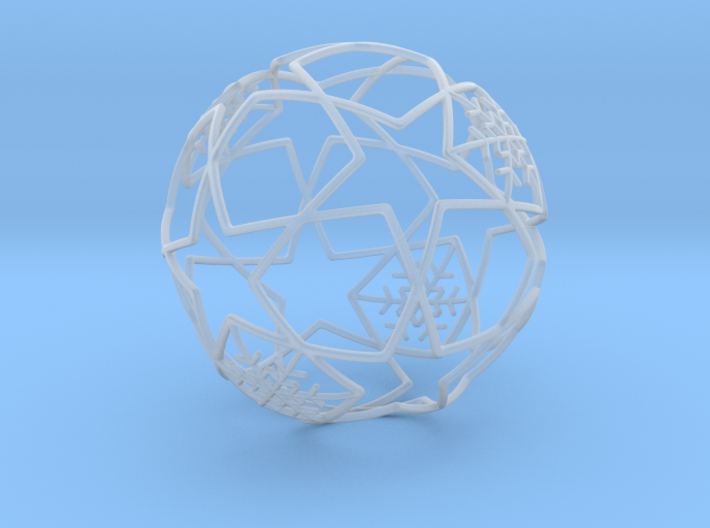 iFTBL Xmas Frozen Stars Ball - Ornament 60mm ' 3d printed