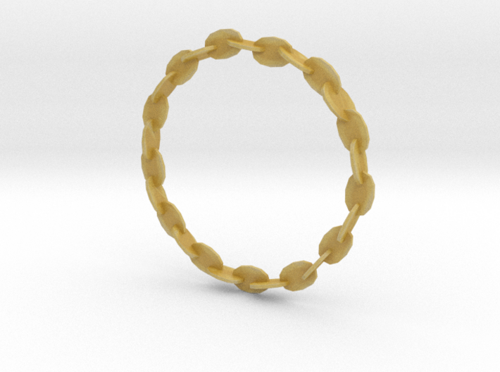 Large Welded Chain Bangle 3d printed