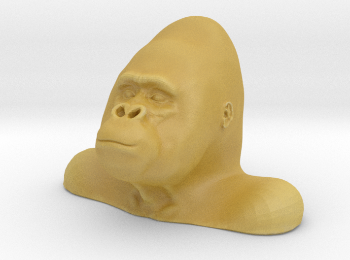 Gorilla Bust Sculpt 3d printed