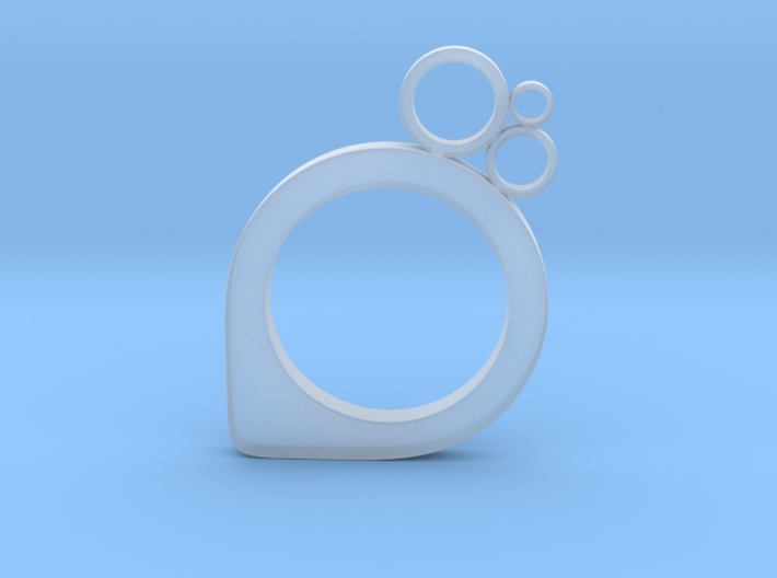 Subcircle ring 3d printed