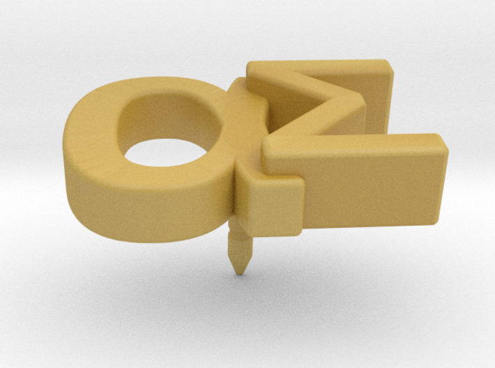 Aspie Symbol Lapel/Tie Pin 3d printed