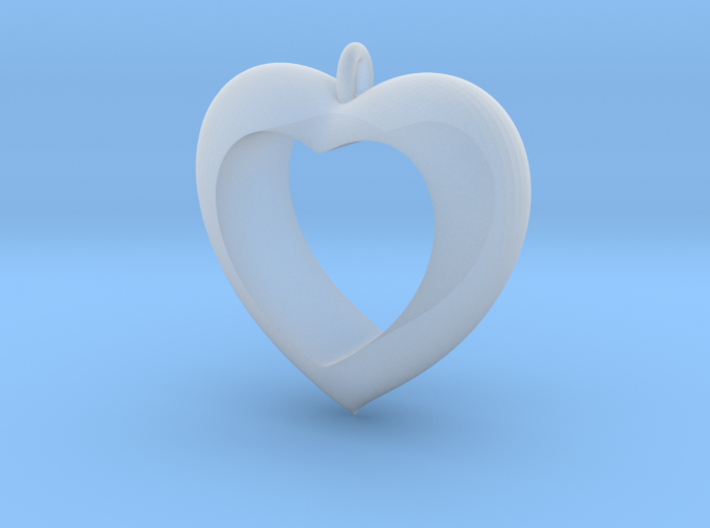 Heart Pendant #4 3d printed