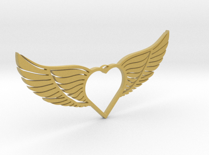 Wing-01 Necklace 3d printed