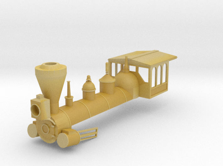 HO 4-4-0 Boiler Shell 3d printed 