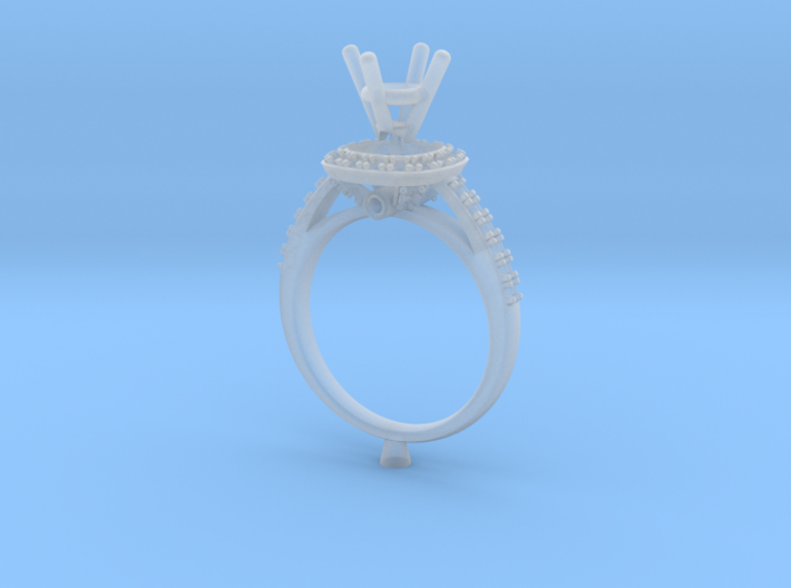 CC3-Engagement Ring With Separated Parts- Printed 3d printed