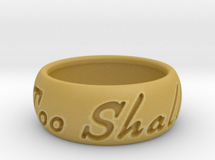 This Too Shall Pass Size ring size 10 1/2 3d printed