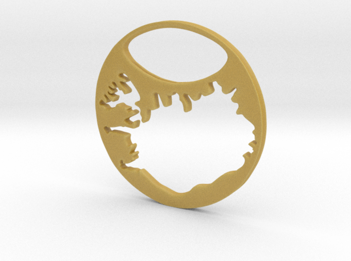 Key ring - Iceland 3d printed
