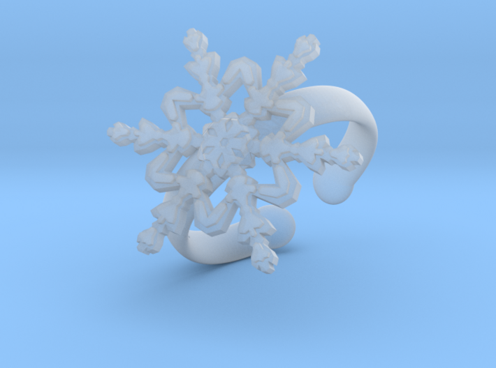 Snowflake Ring 2 d=16.5mm Adjustable h35d165a 3d printed