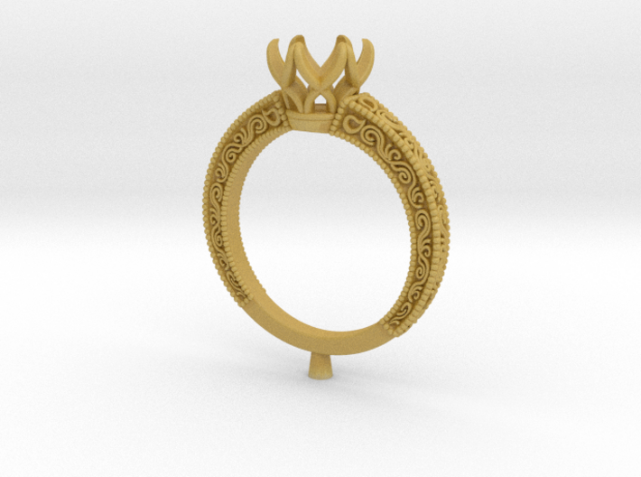 CD270- Engagement Ring 3D Printed Wax 3d printed