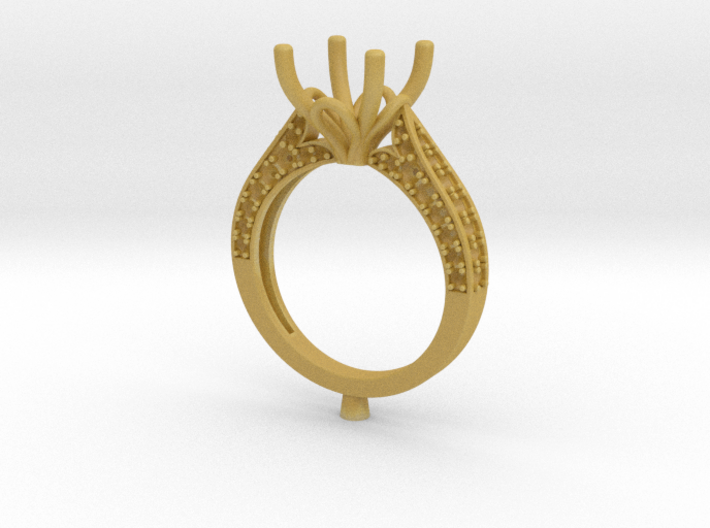 CC83 - Engagement Ring 3D Printed Wax . 3d printed
