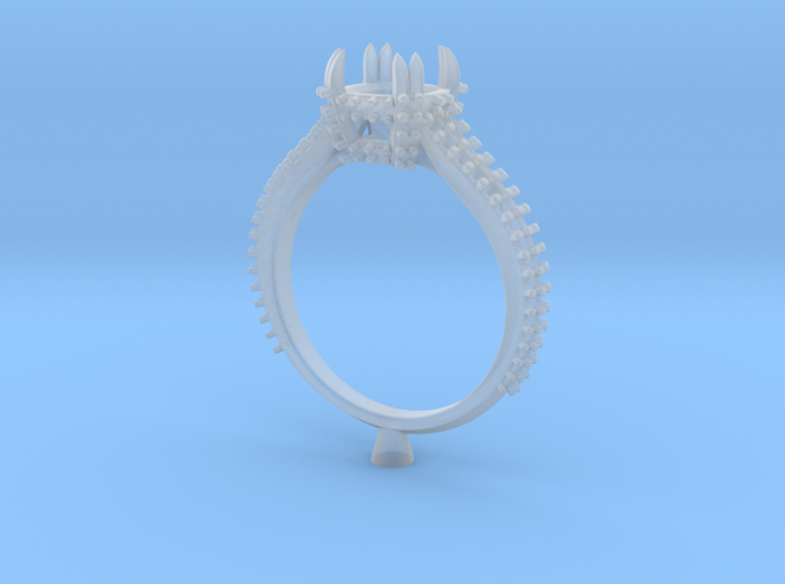 M1- Engagement Ring 3d Printed Wax Resin . 3d printed