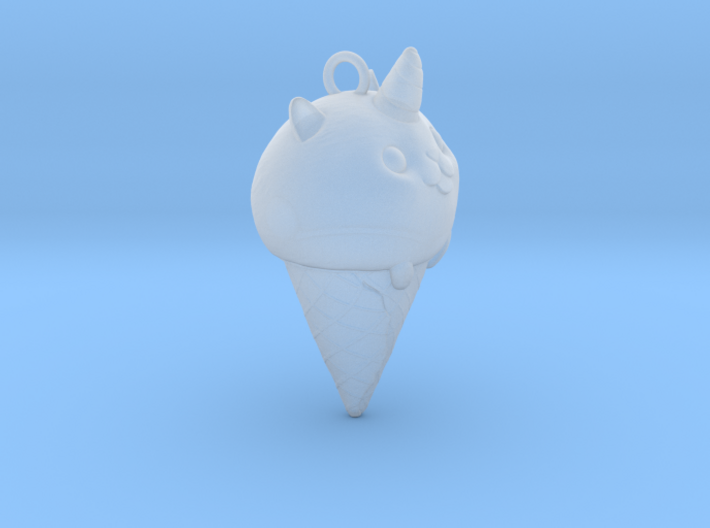 Ice Cream Kitty Necklace 3d printed