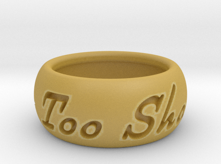 This Too Shall Pass ring size 4.5 3d printed